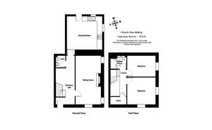 2 bedroom barn conversion for sale - floorplan