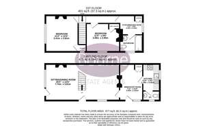 2 bedroom link-detached house to rent - floorplan