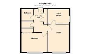 1 bedroom property to rent - floorplan