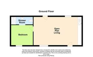 1 bedroom barn conversion for sale - floorplan