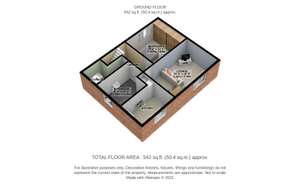 1 bedroom mews house for sale - floorplan