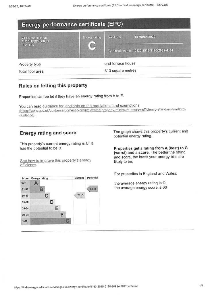 Room to rent - document