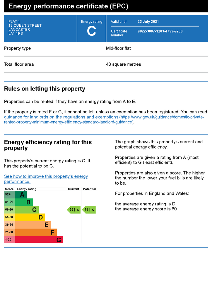 1 bedroom flat to rent - document