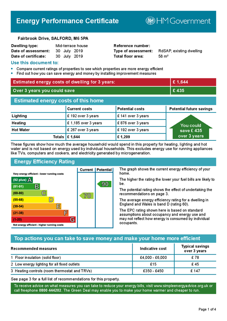 2 bedroom terraced house to rent - document