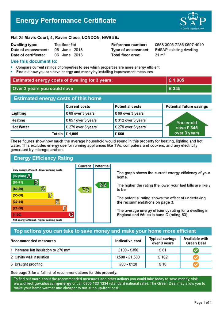 1 bedroom flat to rent - document