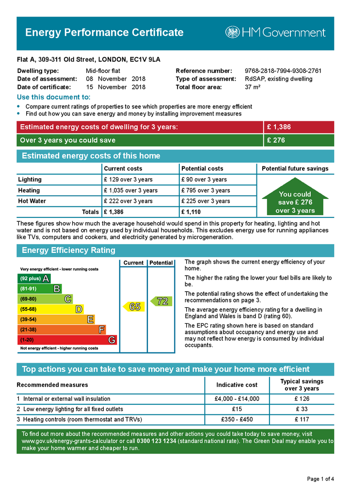 1 bedroom flat to rent - document