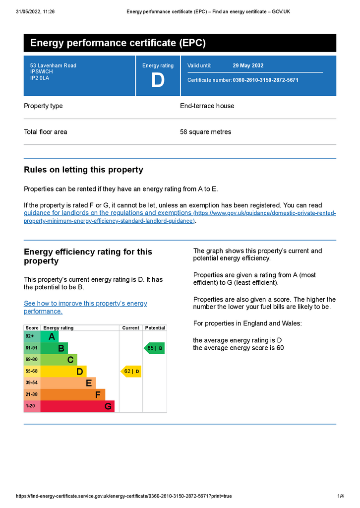 2 bedroom end of terrace house to rent - document