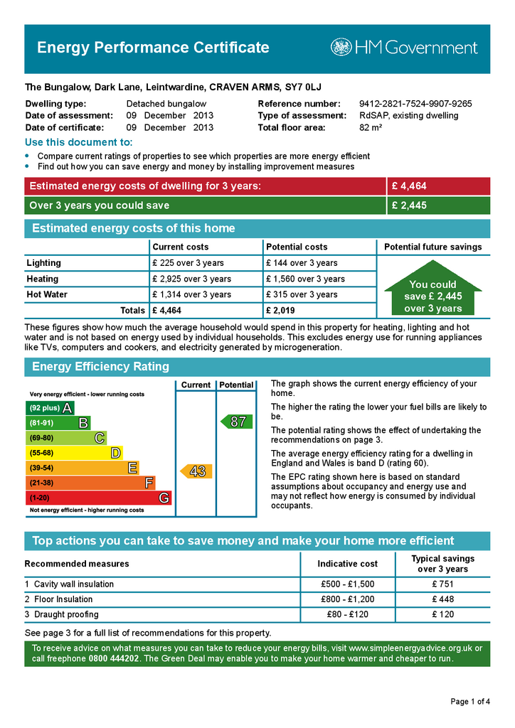 3 bedroom detached bungalow for sale - document