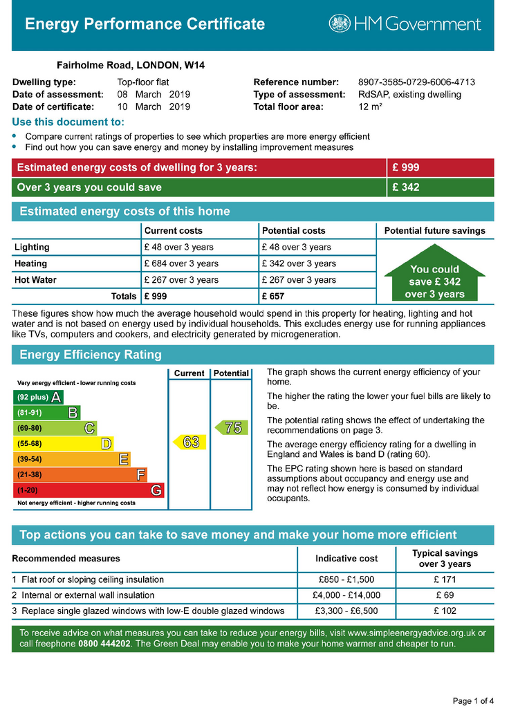 Studio flat to rent - document