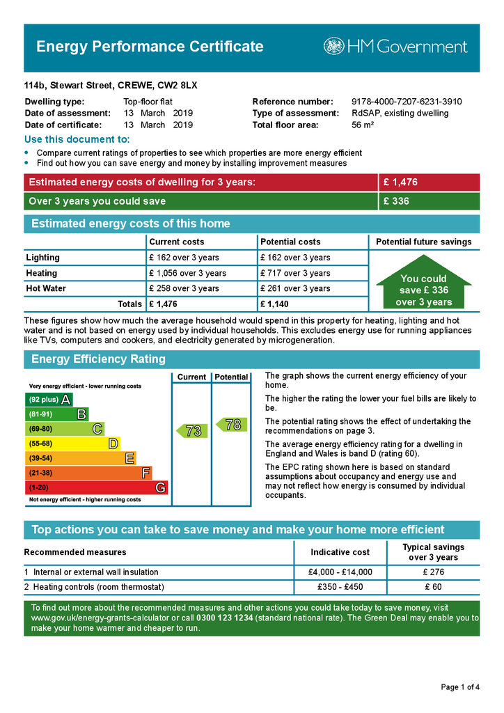 1 bedroom flat to rent - document