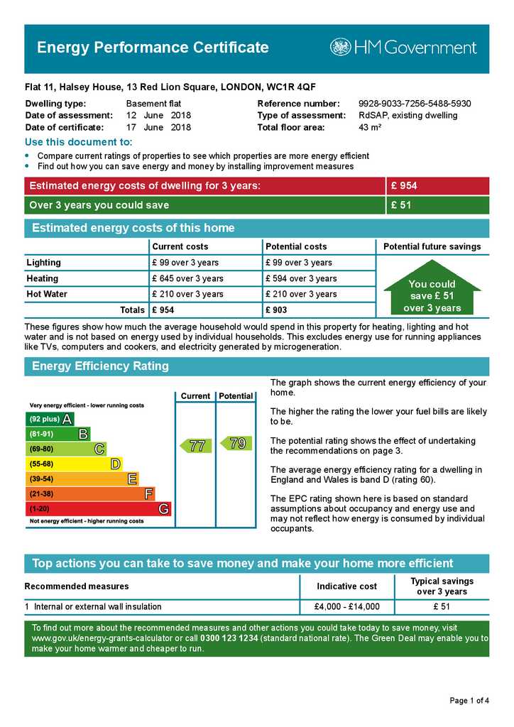 Studio flat to rent - document