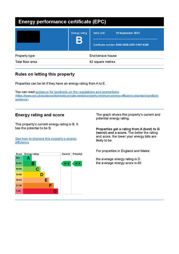 3 bedroom end of terrace house to rent - document