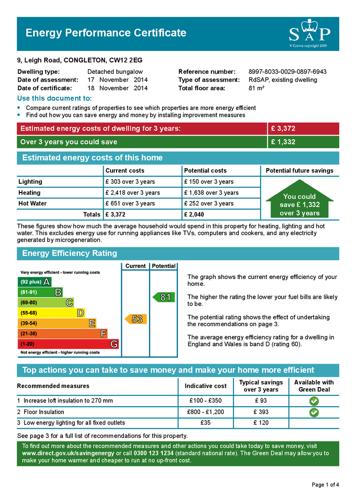 3 bedroom bungalow to rent - document