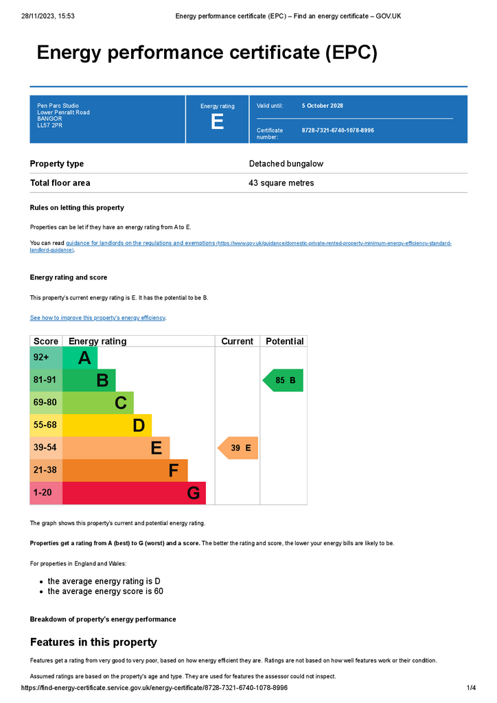 1 bedroom flat to rent - document