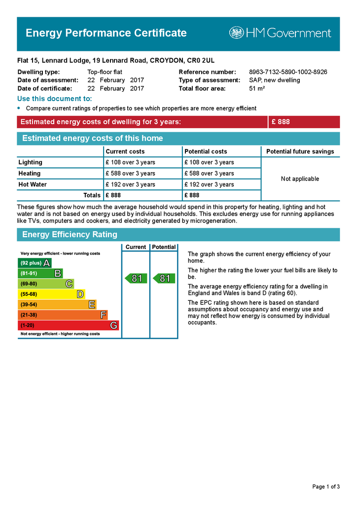 1 bedroom flat for sale - document