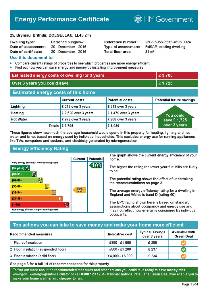 3 bedroom detached bungalow for sale - document