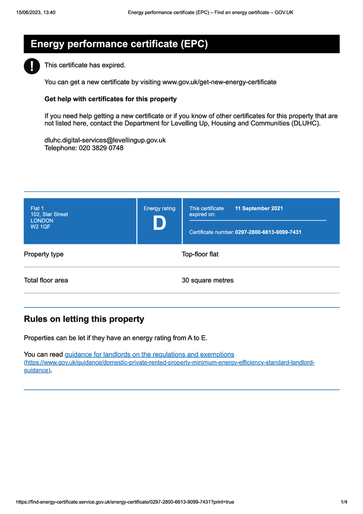 1 bedroom flat to rent - document