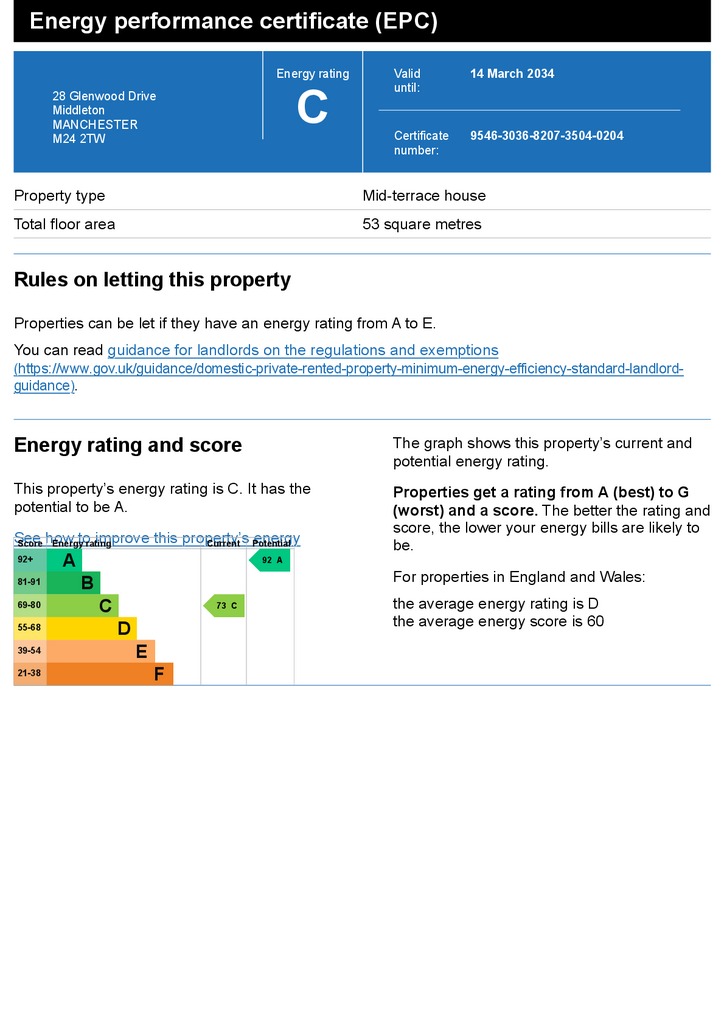 2 bedroom terraced house to rent - document