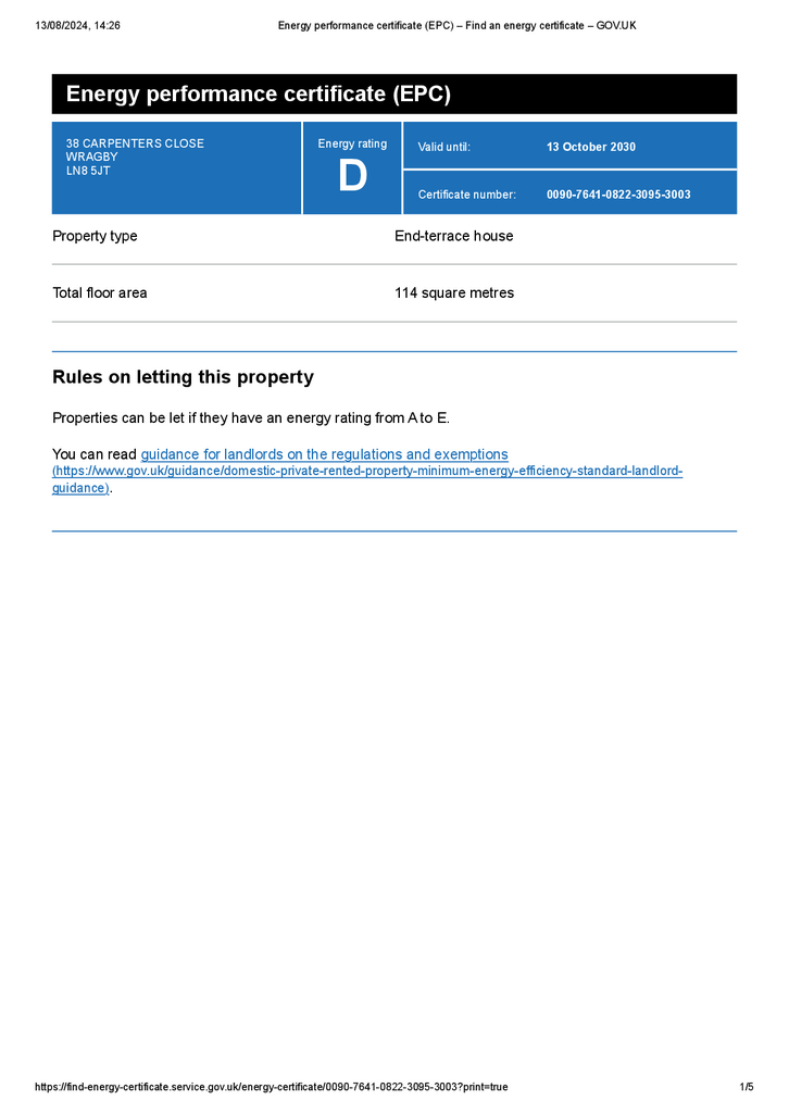 4 bedroom town house to rent - document