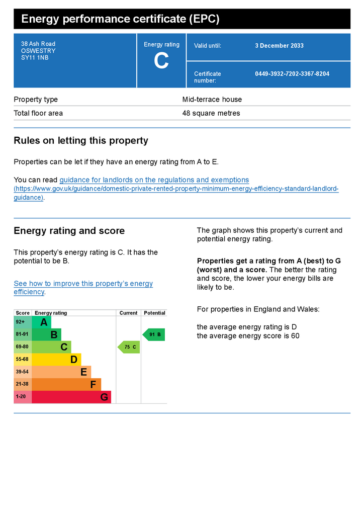 2 bedroom terraced house to rent - document