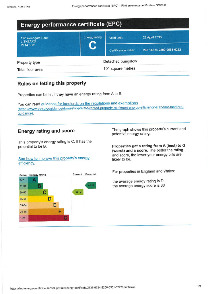 3 bedroom detached bungalow to rent - document