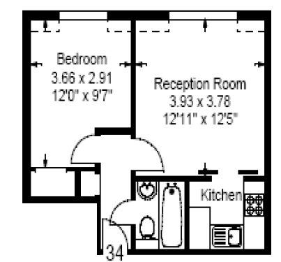 1 bedroom flat to rent - document