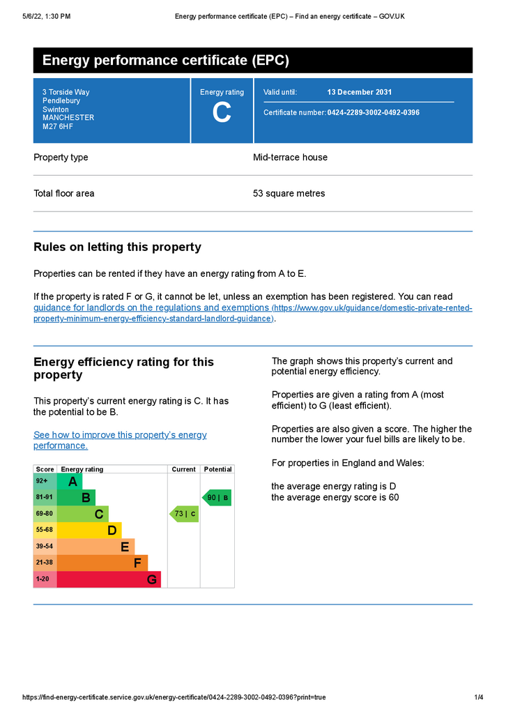 2 bedroom terraced house to rent - document