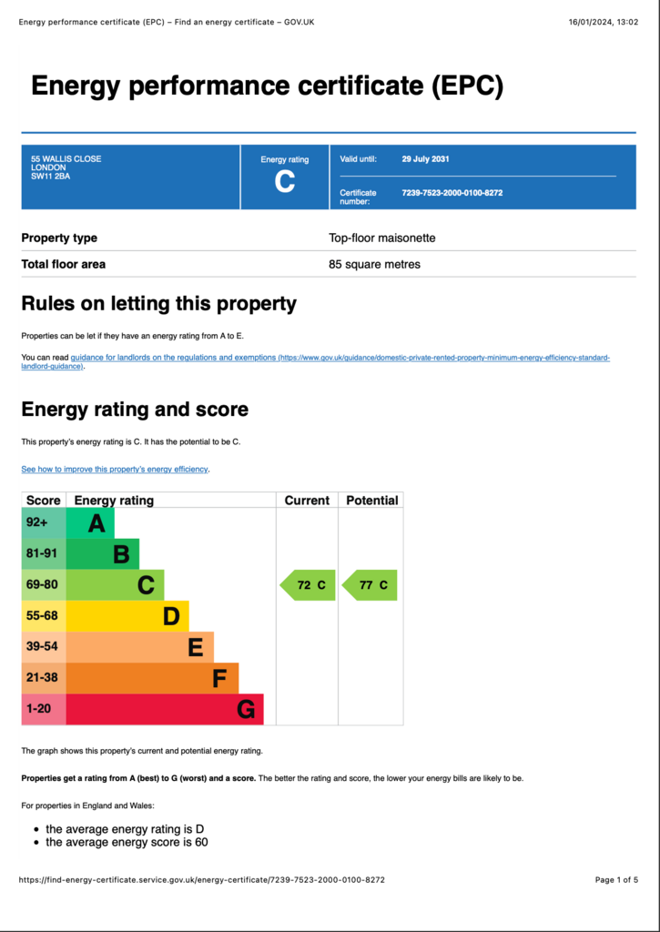 4 bedroom maisonette to rent - document