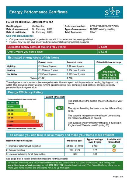 Studio flat to rent - document