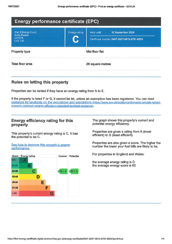 1 bedroom flat to rent - document