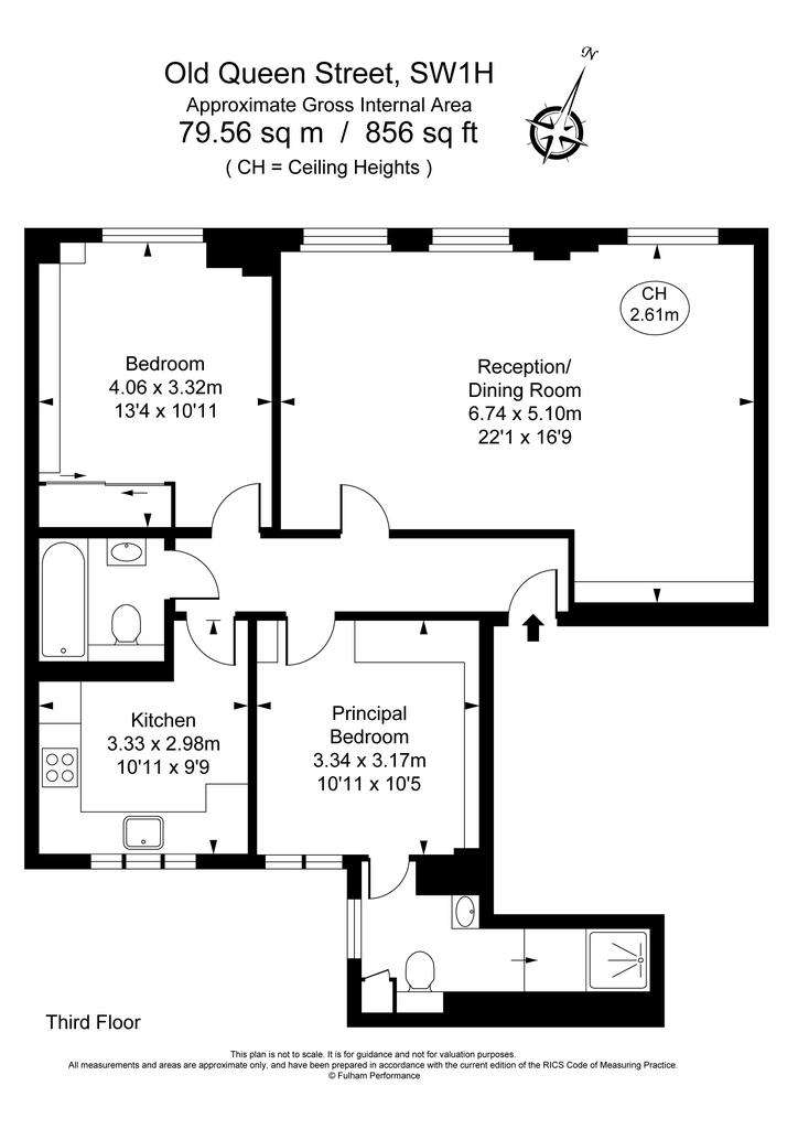 2 bedroom flat to rent - floorplan