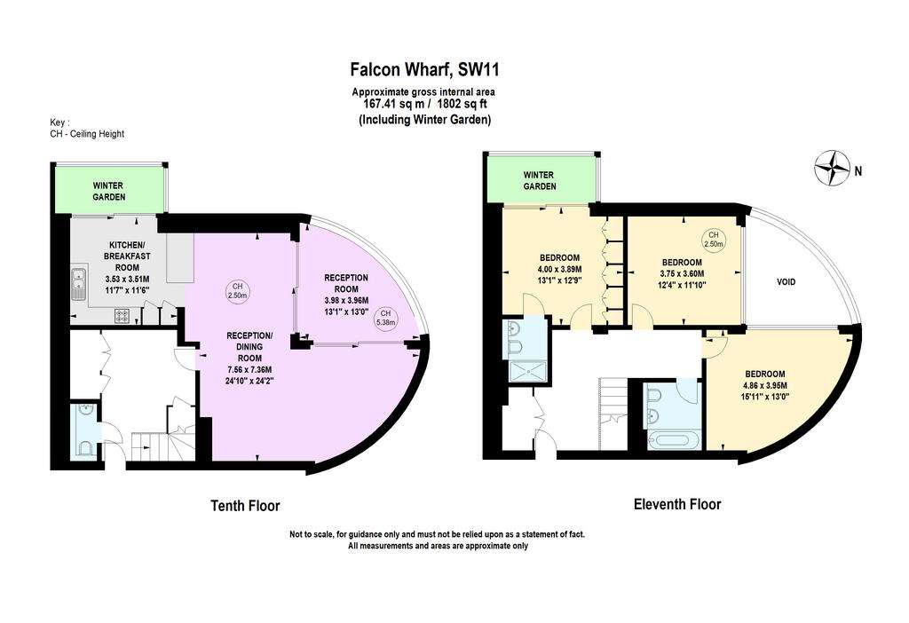 3 bedroom flat to rent - floorplan