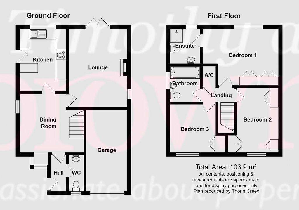 3 bedroom detached house to rent - floorplan