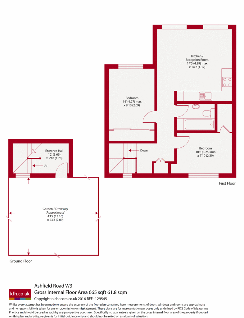 2 bedroom flat for sale - floorplan