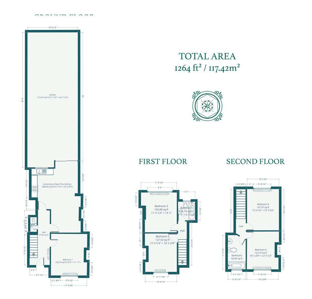 5 bedroom end of terrace house to rent - floorplan