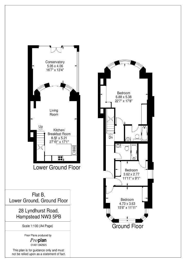 2 bedroom flat to rent - floorplan