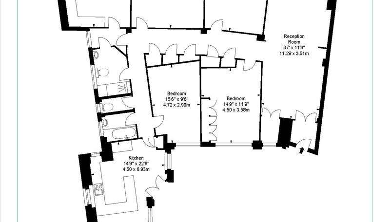 5 bedroom flat to rent - floorplan