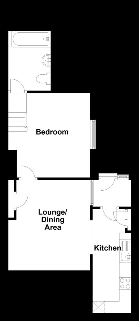 1 bedroom ground floor maisonette for sale - floorplan