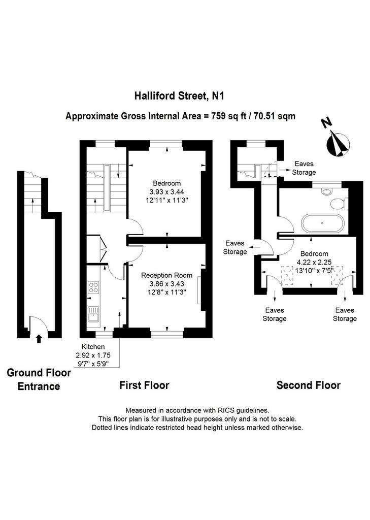 2 bedroom maisonette to rent - floorplan