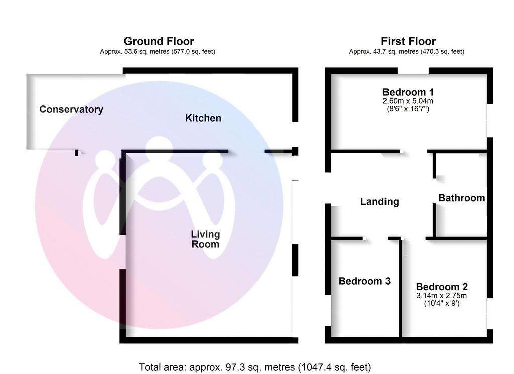 3 bedroom semi-detached house to rent - floorplan