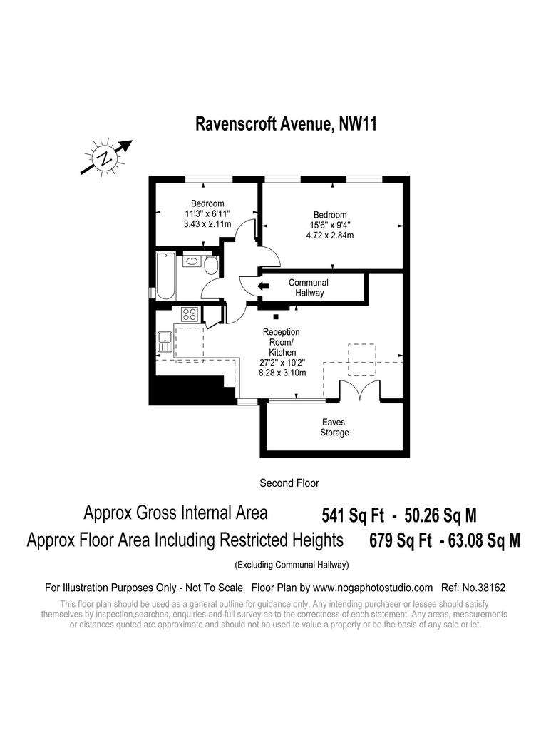 2 bedroom flat to rent - floorplan