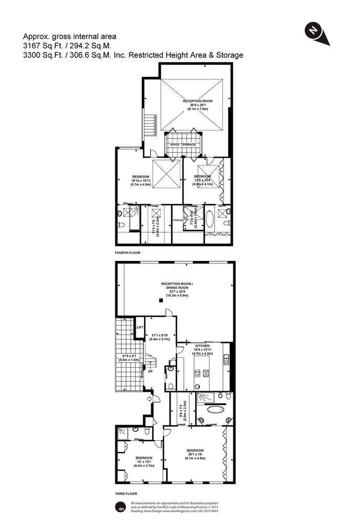 4 bedroom maisonette to rent - floorplan