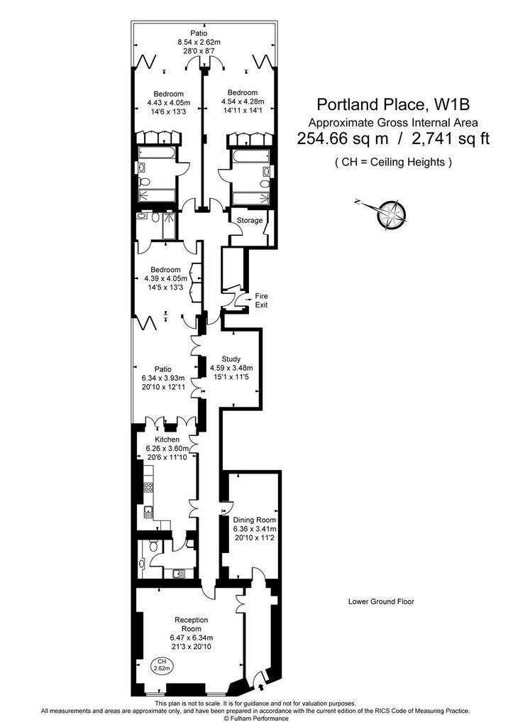 3 bedroom flat to rent - floorplan