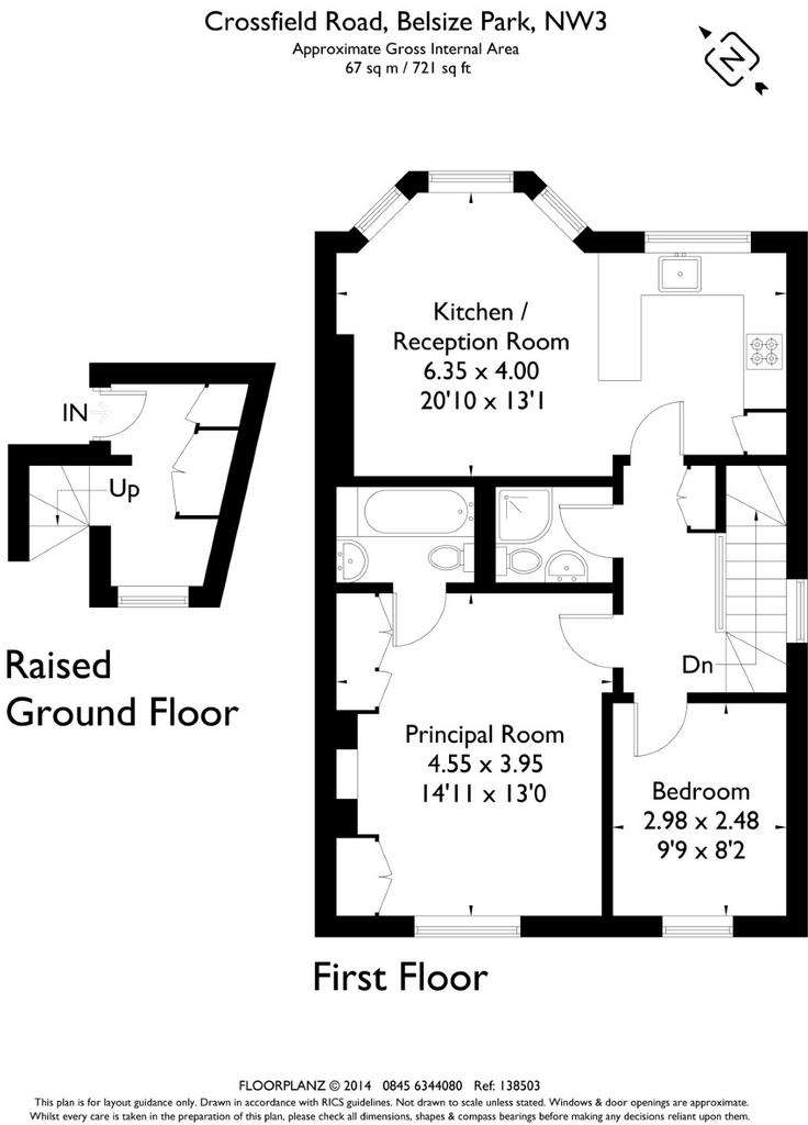 2 bedroom flat to rent - floorplan