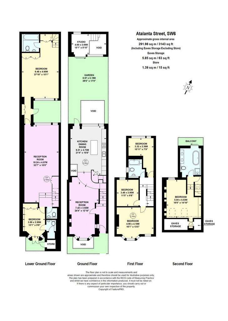 6 bedroom terraced house to rent - floorplan