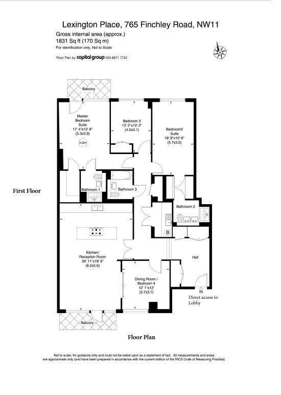 3 bedroom flat to rent - floorplan