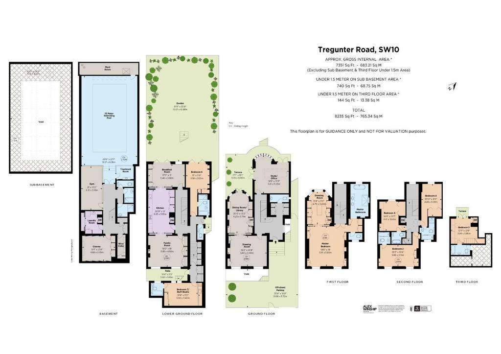 6 bedroom semi-detached house to rent - floorplan