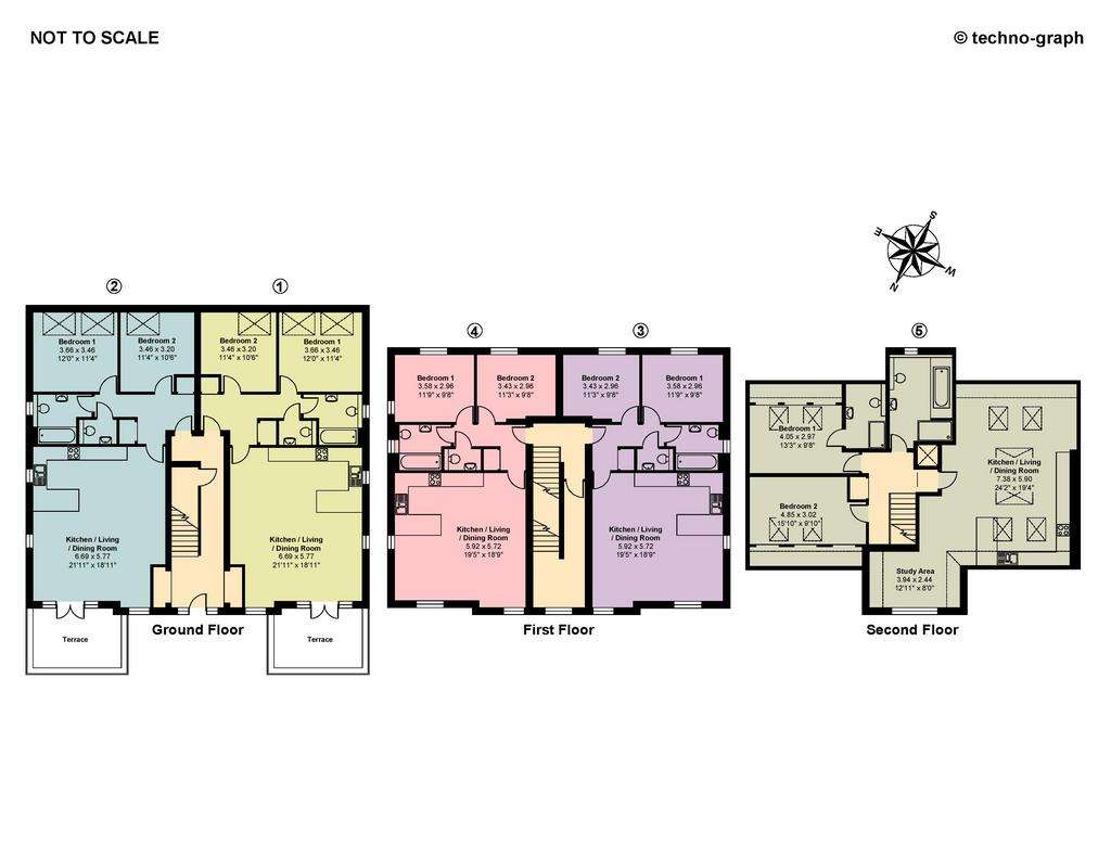 2 bedroom flat to rent - floorplan