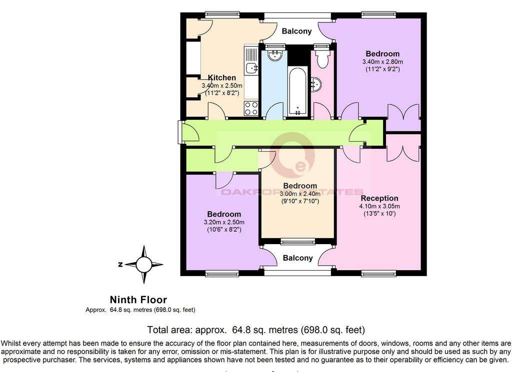 4 bedroom flat to rent - floorplan