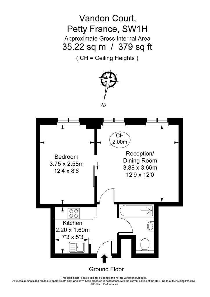 1 bedroom flat to rent - floorplan